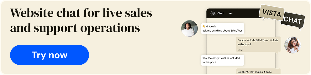 Vista Chat - Website chat for live sales and support operations